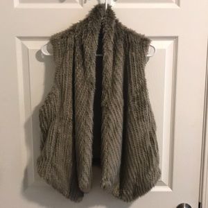 Express Faux Fur Vest